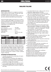 Bruksanvisning Biltema 84-585 Walkie-talkie