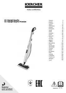 Használati útmutató Kärcher SC 3 Upright EasyFix Premium Gőztisztító