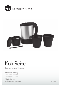 Manual Wilfa TK-1000 Kettle