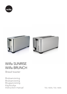 Manual Wilfa TOL-1000S Toaster