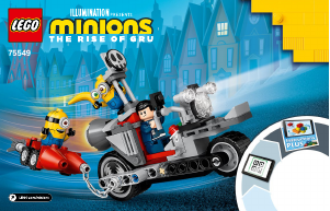 Használati útmutató Lego set 75549 Minions Megállíthatatlan motoros üldözés