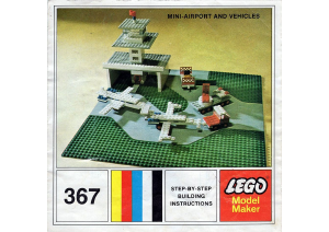 Manual Lego set 367 Basic Mini airport and vehicles