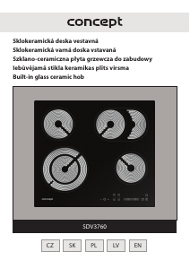 Manuál Concept SDV3760 Varná deska