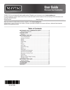 Manual Maytag MMV4207JB Microwave