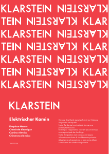 Bruksanvisning Klarstein 10031556 Elektrisk öppen spis