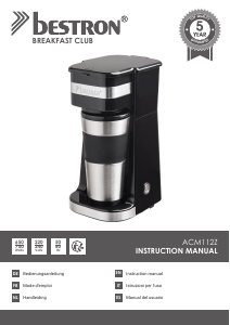Manual Bestron ACM112Z Coffee Machine