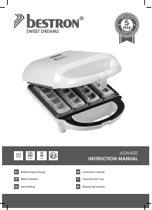 Manual Bestron ASW400 Waffle Maker