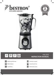 Mode d’emploi Bestron ABL500S Blender