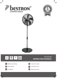 Manual Bestron DFS45WB Fan