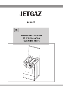Mode d’emploi Jetgaz JC631ET Cuisinière