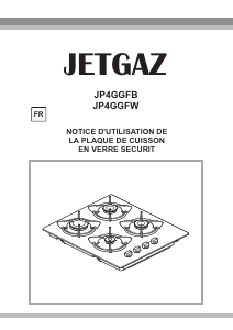 Mode d’emploi Jetgaz JP4GGFB Table de cuisson