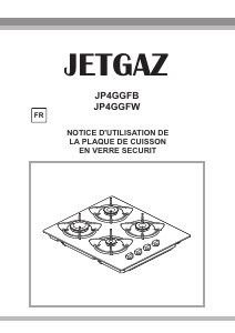 Mode d’emploi Jetgaz JP4GGFW Table de cuisson