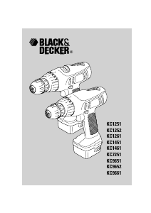 Manual de uso Black and Decker KC1252 Atornillador taladrador