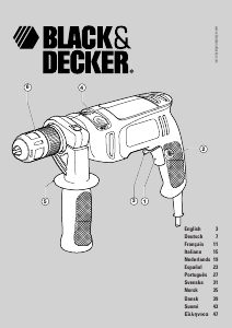 Manual Black and Decker CD70CKA Berbequim de percussão