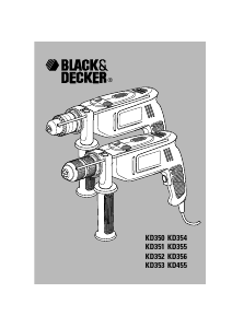Mode d’emploi Black and Decker KD356 Perceuse à percussion