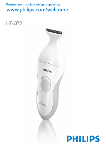 Bedienungsanleitung Philips HP6379 Bikini Perfect Bikini-Trimmer