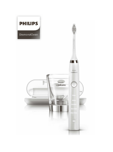 Manual Philips HX9354 Sonicare DiamondClean Escova de dentes elétrica