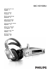 Manual de uso Philips SBCHD1500U Auriculares