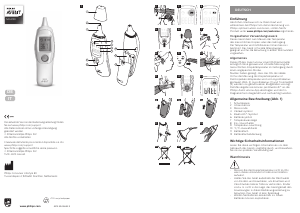 Manuale Philips SCH740 Avent Termometro