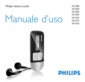 Manuale Philips SA1210 Lettore Mp3