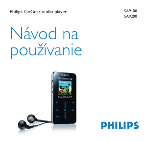 Návod Philips SA9100 GoGear Mp3 prehrávač