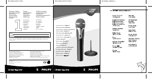 Käyttöohje Philips SBCMC8650 Mikrofoni