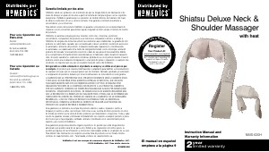 Manual de uso Homedics NMS-620H Shiatsu Masajeador