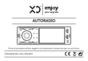 Manuale XD XDVH5871 Autoradio