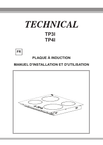 Mode d’emploi Technical TP4I Table de cuisson