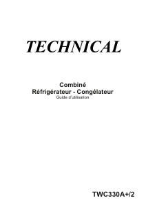 Mode d’emploi Technical TWC330A+/2 Réfrigérateur combiné