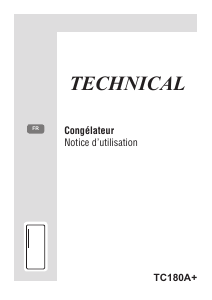 Mode d’emploi Technical TC180A+ Congélateur
