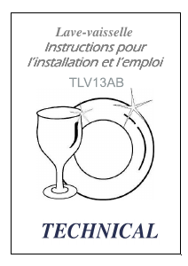 Mode d’emploi Technical TLV13AB Lave-vaisselle