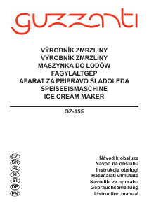 Priročnik Guzzanti GZ 155 Stroj za izdelavo sladoleda