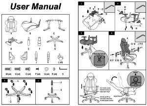 Handleiding XD XDGC2623 Bureaustoel