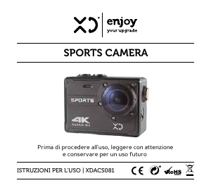 Manuale XD XDACSO81 Action camera