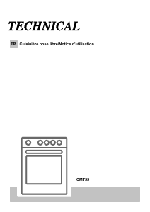 Mode d’emploi Technical CMT55 Cuisinière