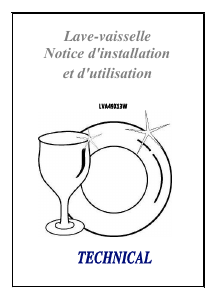 Mode d’emploi Technical LVA49X13W Lave-vaisselle