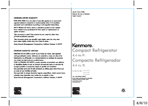 Manual Kenmore 255.94293 Refrigerator