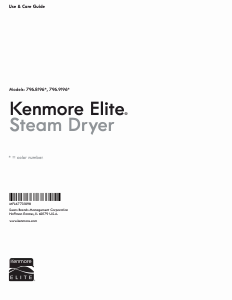 Manual Kenmore 796.81962 Dryer