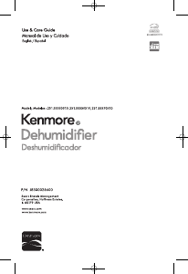 Manual de uso Kenmore KM30 Deshumidificador