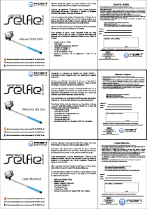 Mode d’emploi Imperii Electronics ES.00.0205.03 Bâton de selfie