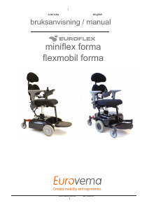 Bruksanvisning Eurovema Miniflex Forma Elektrisk rullstol