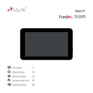 Instrukcja Lark FreeMe 70.3 Tablet