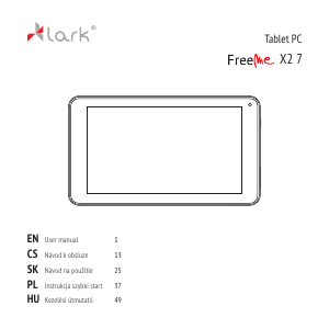 Návod Lark FreeMe X2 7 Tablet