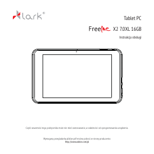 Instrukcja Lark FreeMe X2 7.0 Tablet