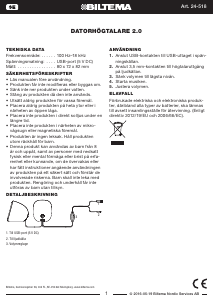 Käyttöohje Biltema 24-518 Kaiutin