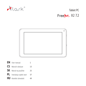 Návod Lark FreeMe X2 7.2 Tablet
