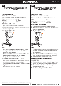 Bruksanvisning Biltema 22-197 Telefonholder