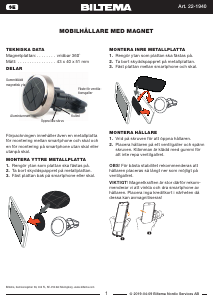 Bruksanvisning Biltema 22-1940 Telefonholder