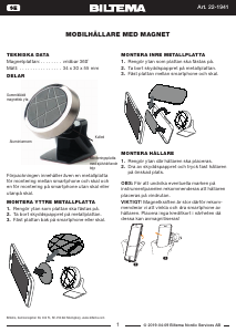 Brugsanvisning Biltema 22-1941 Telefonbeslag